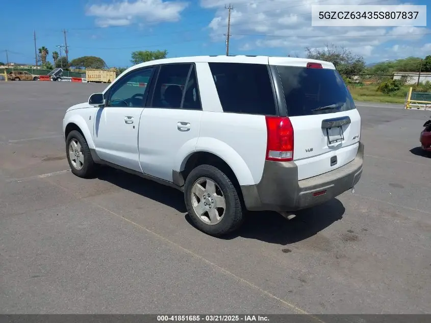 2005 Saturn Vue V6 VIN: 5GZCZ63435S807837 Lot: 41851685