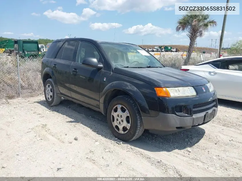 2005 Saturn Vue 4 Cyl VIN: 5GZCZ33D65S831502 Lot: 42203901