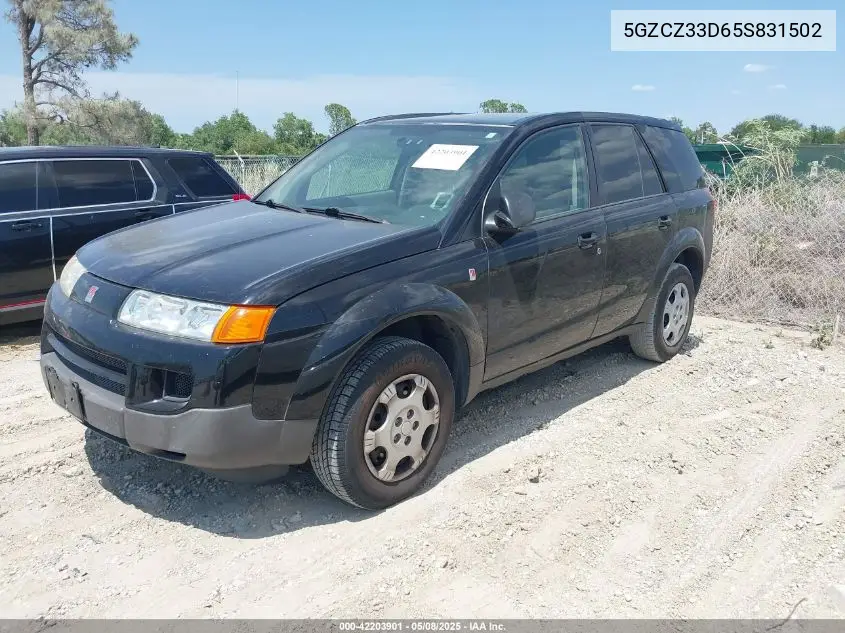 2005 Saturn Vue 4 Cyl VIN: 5GZCZ33D65S831502 Lot: 42203901