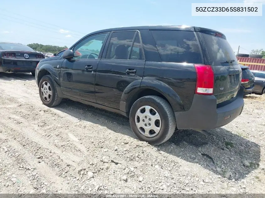 2005 Saturn Vue 4 Cyl VIN: 5GZCZ33D65S831502 Lot: 42203901
