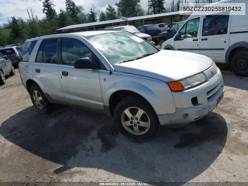 2005 Saturn Vue 4 Cyl VIN: 5GZCZ23D25S810432 Lot: 42234532