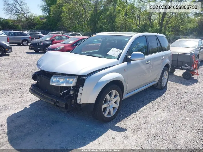 2005 Saturn Vue V6 VIN: 5GZCZ63465S865750 Lot: 42236645
