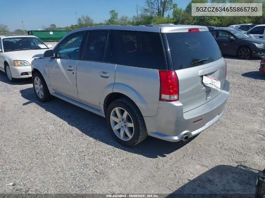 2005 Saturn Vue V6 VIN: 5GZCZ63465S865750 Lot: 42236645