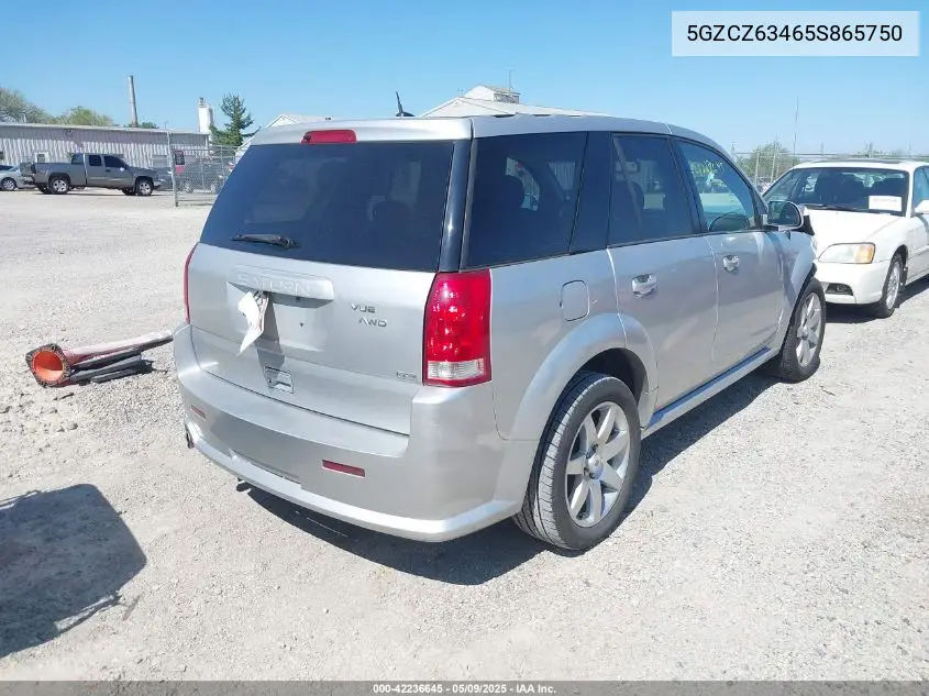 2005 Saturn Vue V6 VIN: 5GZCZ63465S865750 Lot: 42236645