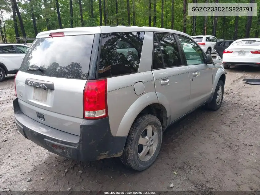 2005 Saturn Vue 4 Cyl VIN: 5GZCZ33D25S828791 Lot: 42256025