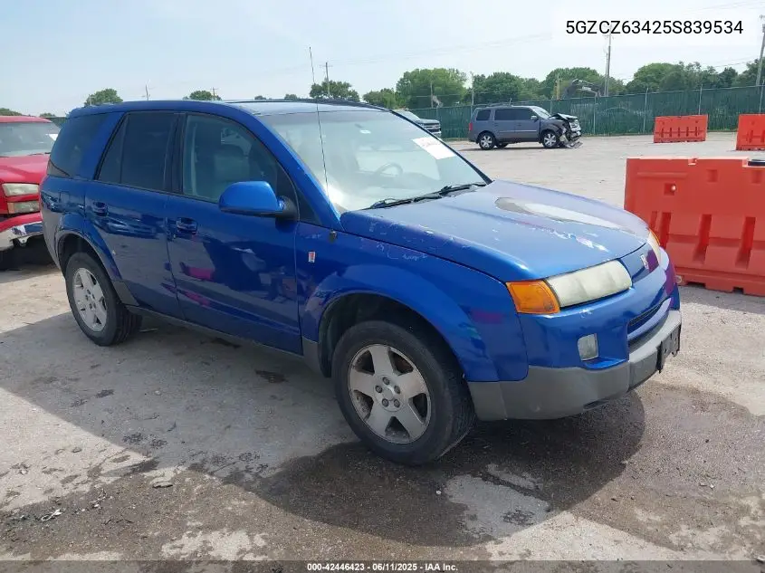 2005 Saturn Vue V6 VIN: 5GZCZ63425S839534 Lot: 42446423