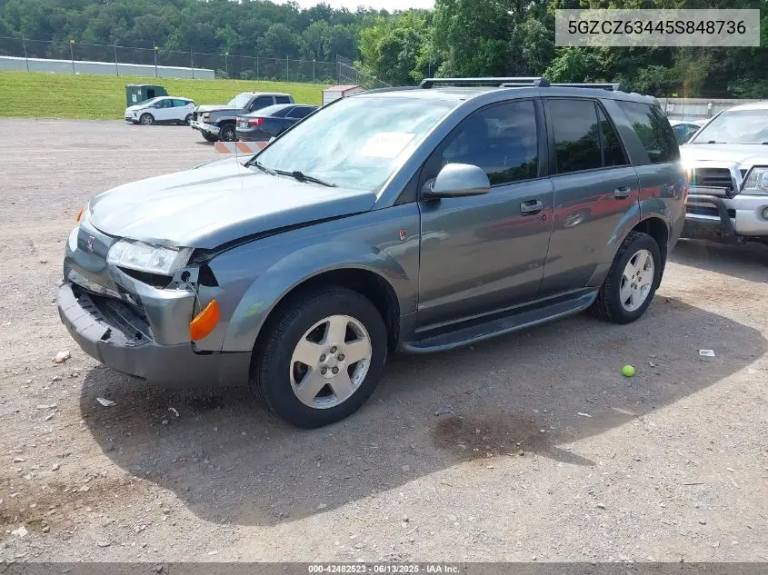 2005 Saturn Vue V6 VIN: 5GZCZ63445S848736 Lot: 42482523