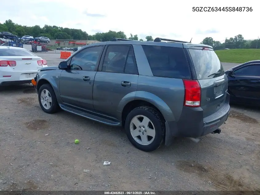 2005 Saturn Vue V6 VIN: 5GZCZ63445S848736 Lot: 42482523