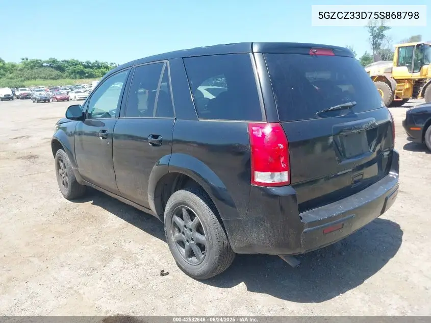 2005 Saturn Vue 4 Cyl VIN: 5GZCZ33D75S868798 Lot: 42582646