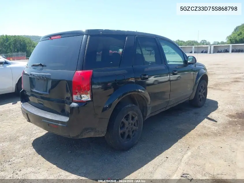 2005 Saturn Vue 4 Cyl VIN: 5GZCZ33D75S868798 Lot: 42582646