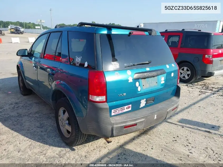 2005 Saturn Vue 4 Cyl VIN: 5GZCZ33D65S825618 Lot: 42588608
