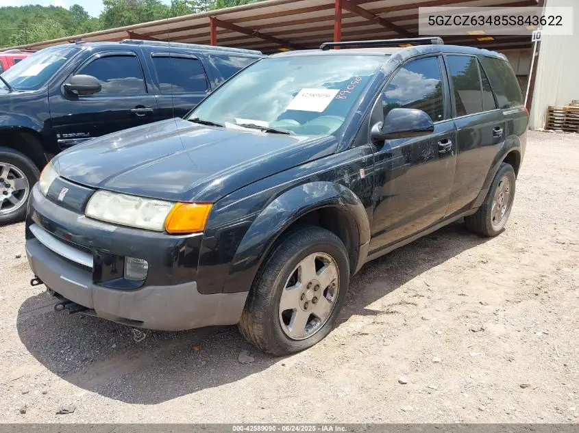 2005 Saturn Vue V6 VIN: 5GZCZ63485S843622 Lot: 42589090