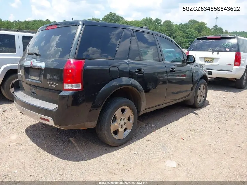 2005 Saturn Vue V6 VIN: 5GZCZ63485S843622 Lot: 42589090