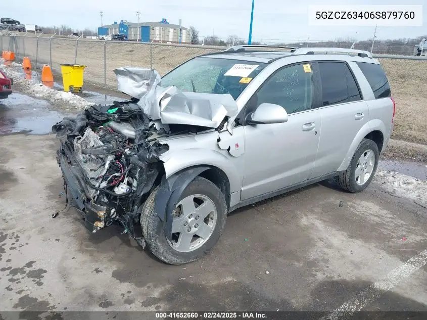 2006 Saturn Vue V6 VIN: 5GZCZ63406S879760 Lot: 41652660