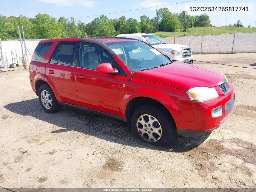 2006 Saturn Vue V6 VIN: 5GZCZ53426S817741 Lot: 42050360