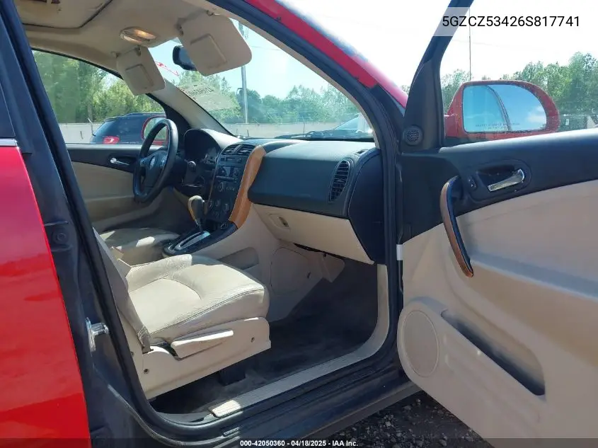 2006 Saturn Vue V6 VIN: 5GZCZ53426S817741 Lot: 42050360