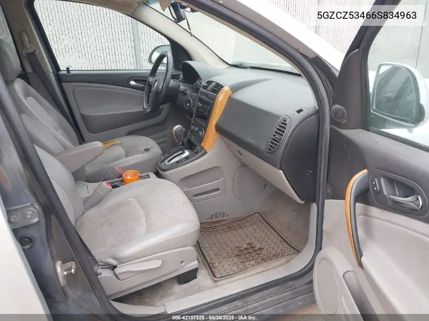 2006 Saturn Vue V6 VIN: 5GZCZ53466S834963 Lot: 42157328