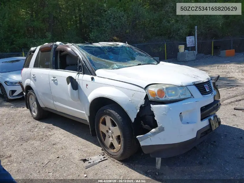 2006 Saturn Vue V6 VIN: 5GZCZ53416S820629 Lot: 42206120