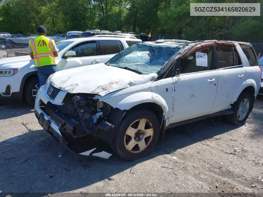 2006 Saturn Vue V6 VIN: 5GZCZ53416S820629 Lot: 42206120