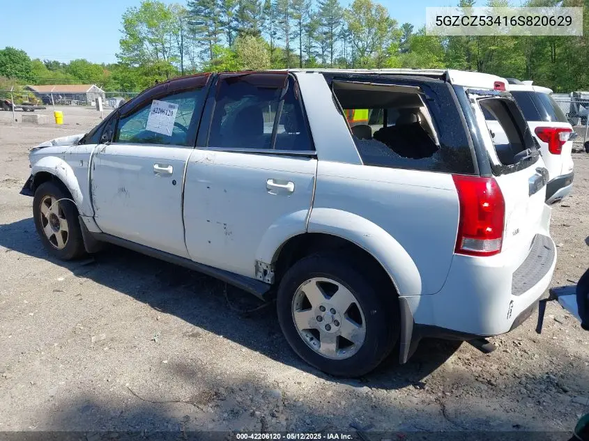 2006 Saturn Vue V6 VIN: 5GZCZ53416S820629 Lot: 42206120