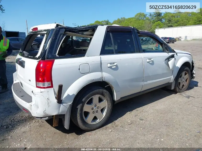 2006 Saturn Vue V6 VIN: 5GZCZ53416S820629 Lot: 42206120