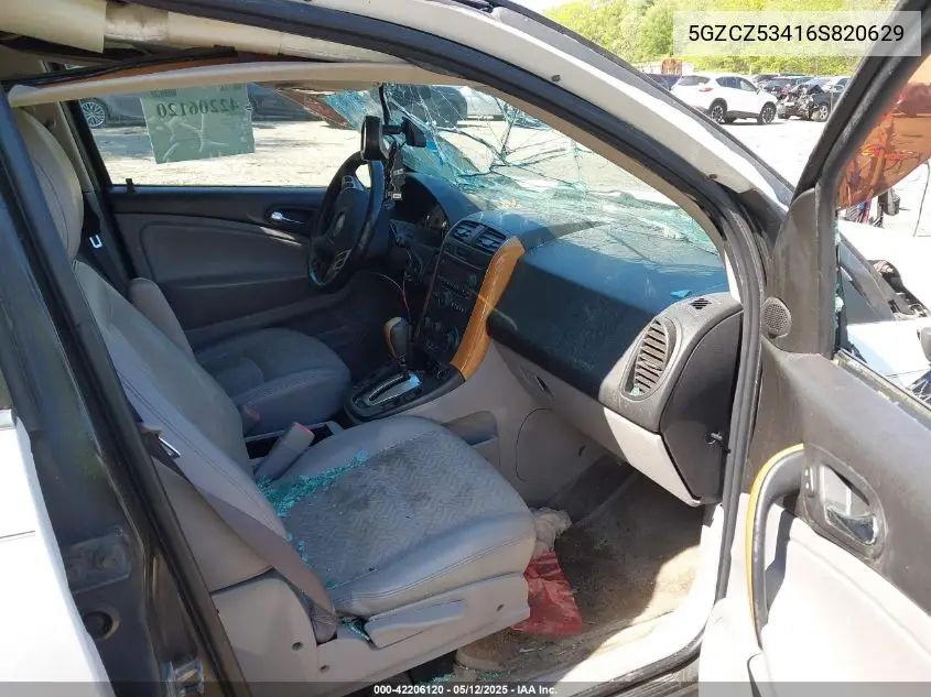 2006 Saturn Vue V6 VIN: 5GZCZ53416S820629 Lot: 42206120