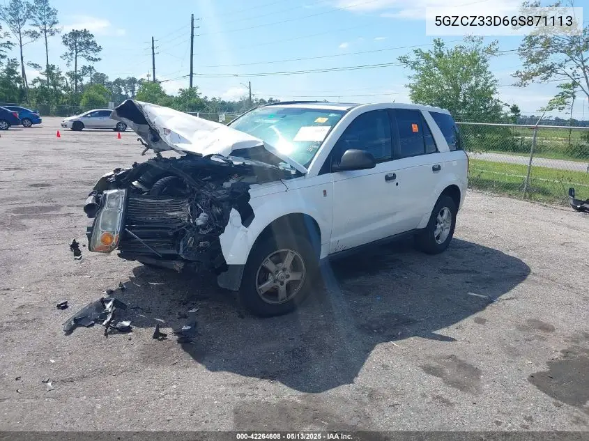 2006 Saturn Vue 4 Cyl VIN: 5GZCZ33D66S871113 Lot: 42264608
