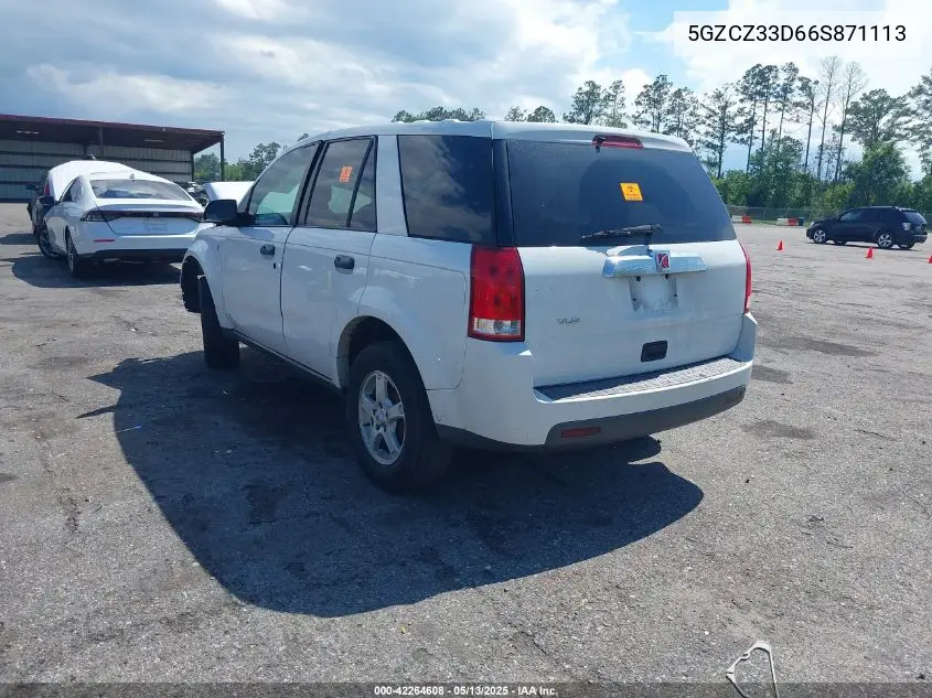 2006 Saturn Vue 4 Cyl VIN: 5GZCZ33D66S871113 Lot: 42264608
