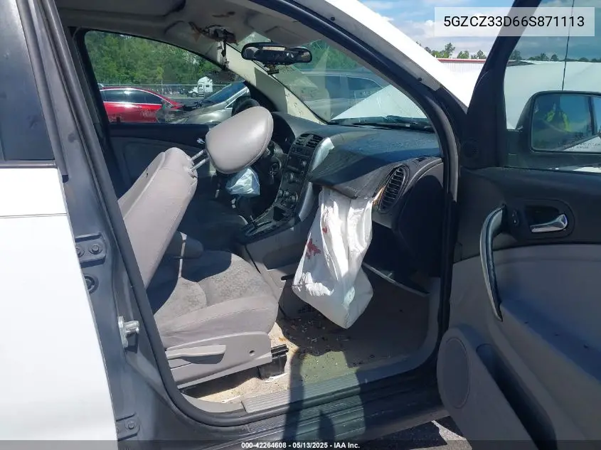 2006 Saturn Vue 4 Cyl VIN: 5GZCZ33D66S871113 Lot: 42264608