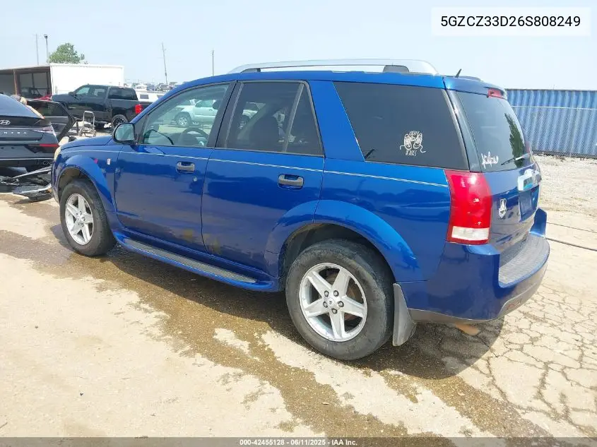2006 Saturn Vue 4 Cyl VIN: 5GZCZ33D26S808249 Lot: 42455128