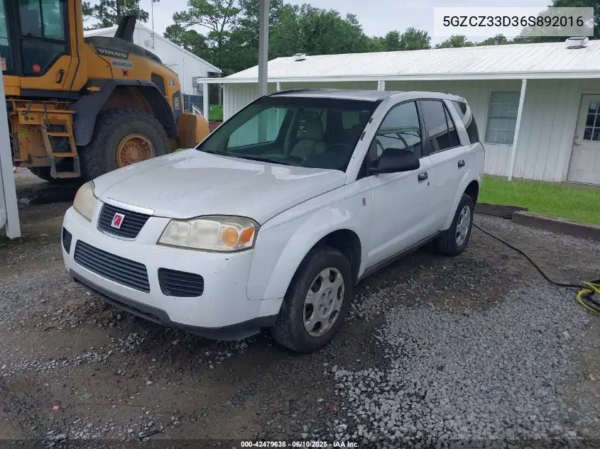 2006 Saturn Vue 4 Cyl VIN: 5GZCZ33D36S892016 Lot: 42479638