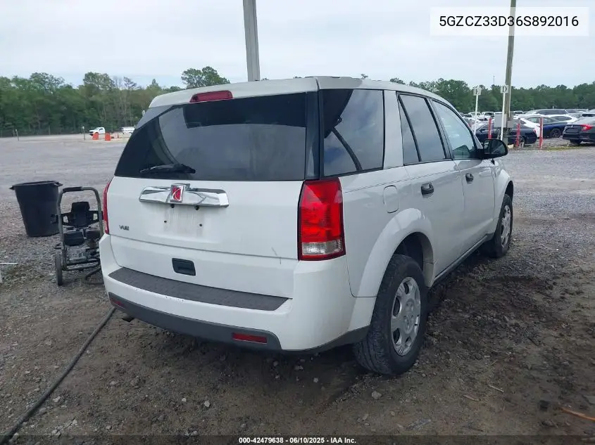 2006 Saturn Vue 4 Cyl VIN: 5GZCZ33D36S892016 Lot: 42479638
