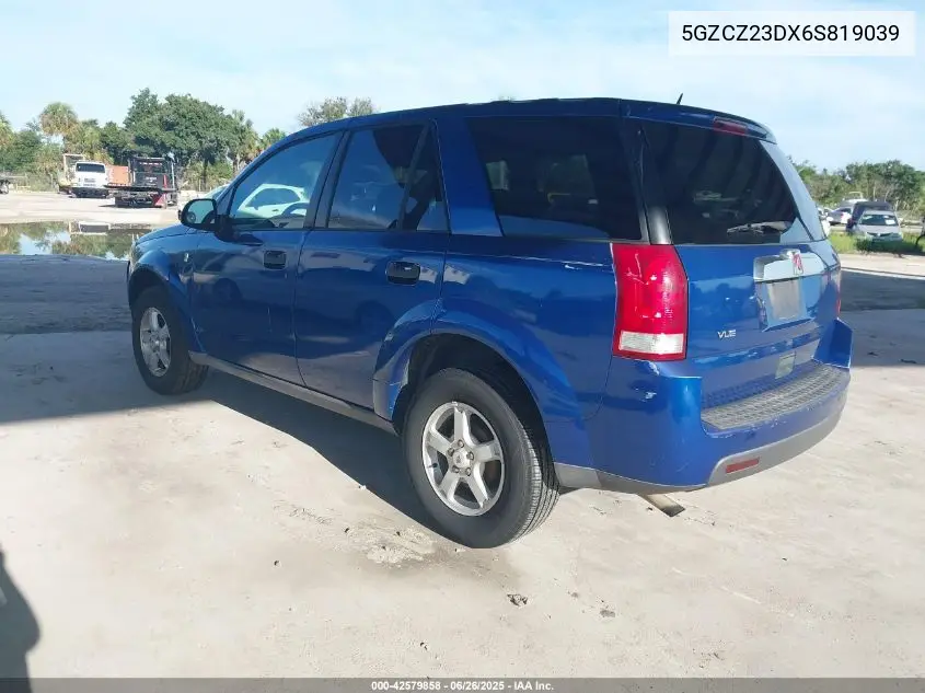 2006 Saturn Vue 4 Cyl VIN: 5GZCZ23DX6S819039 Lot: 42579858