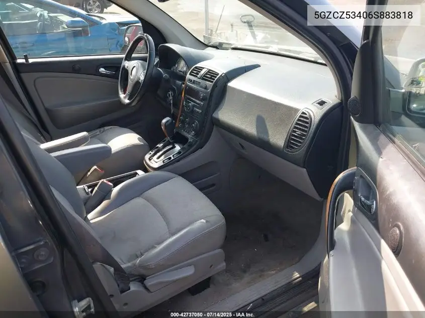 2006 Saturn Vue V6 VIN: 5GZCZ53406S883818 Lot: 42737050