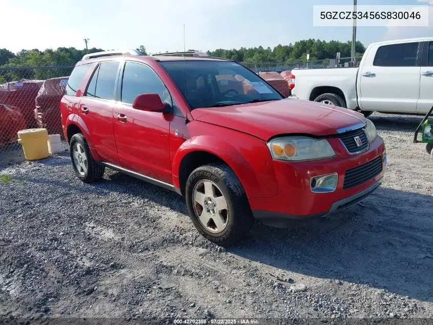 2006 Saturn Vue V6 VIN: 5GZCZ53456S830046 Lot: 42792358