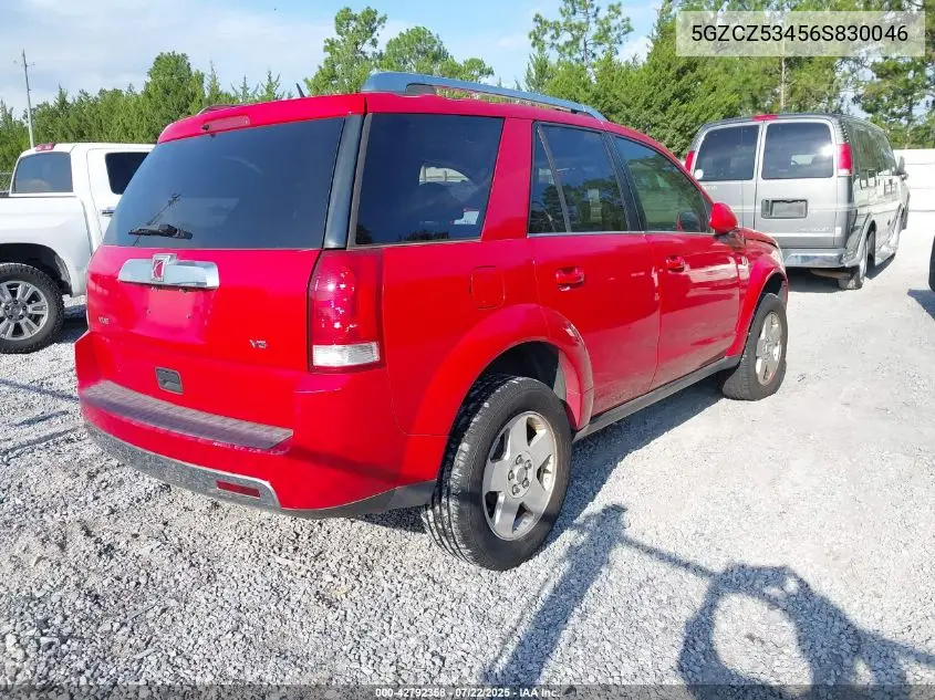 2006 Saturn Vue V6 VIN: 5GZCZ53456S830046 Lot: 42792358