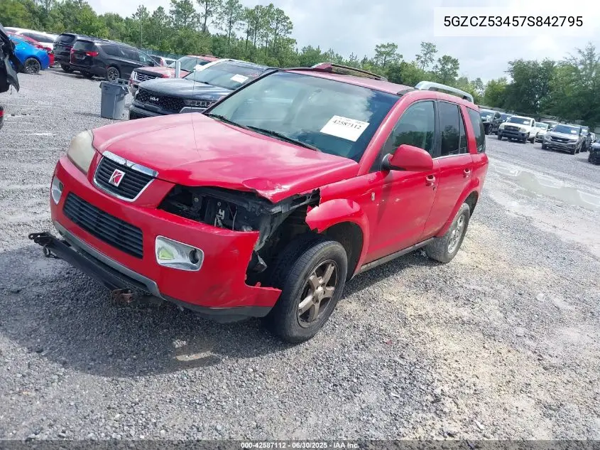 2007 Saturn Vue V6 VIN: 5GZCZ53457S842795 Lot: 42587112