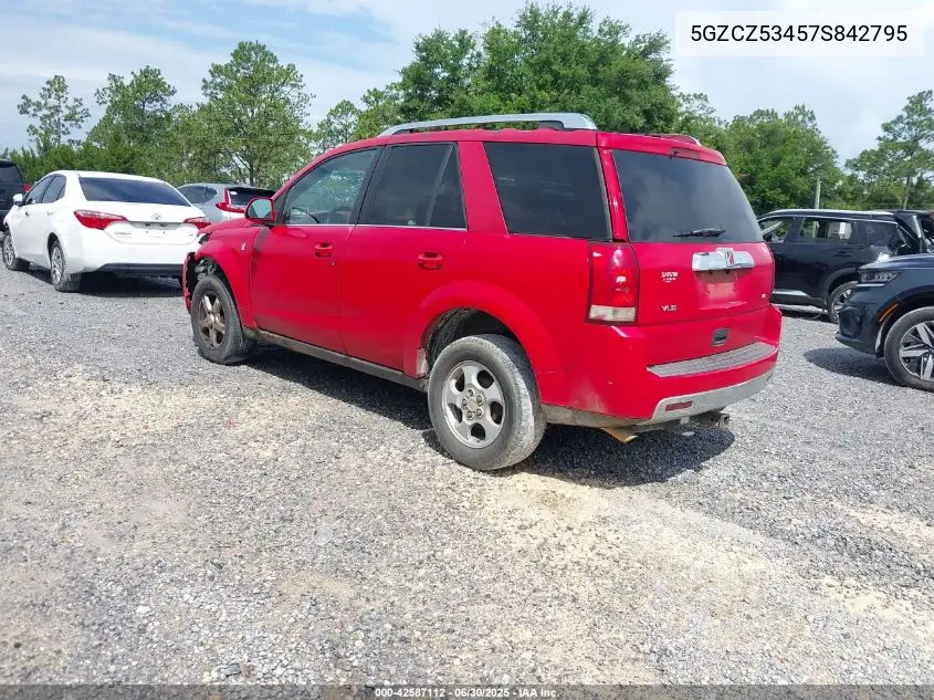 2007 Saturn Vue V6 VIN: 5GZCZ53457S842795 Lot: 42587112