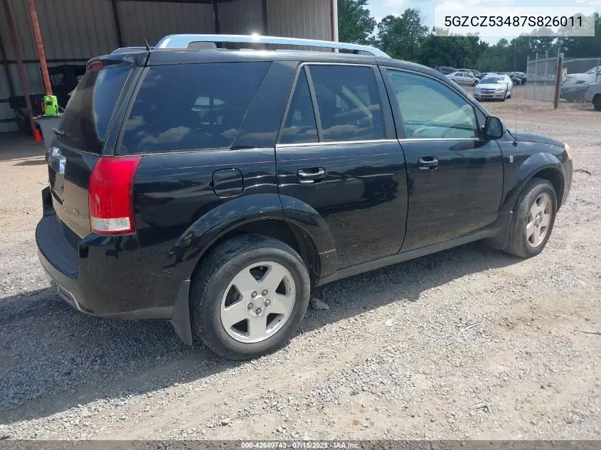 2007 Saturn Vue V6 VIN: 5GZCZ53487S826011 Lot: 42689743