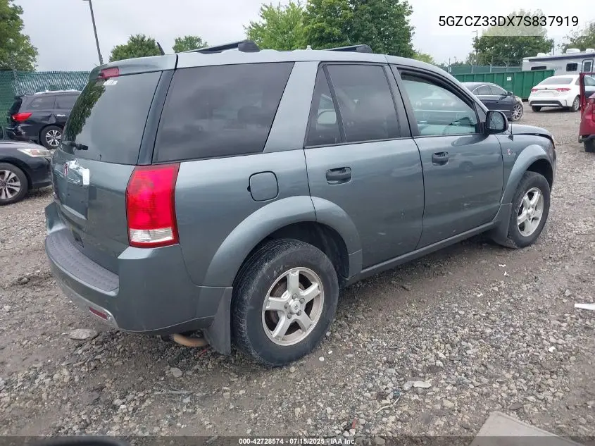 2007 Saturn Vue 4 Cyl VIN: 5GZCZ33DX7S837919 Lot: 42728574