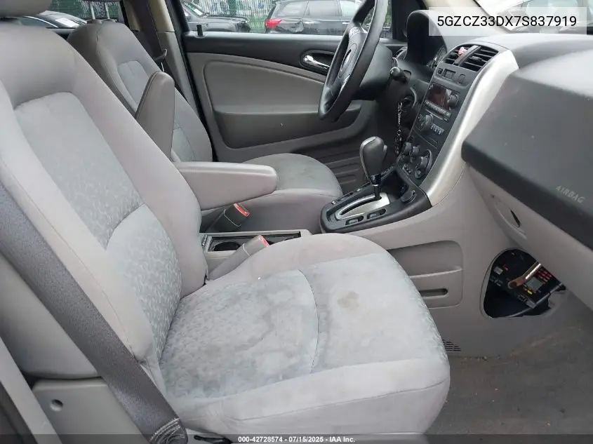 2007 Saturn Vue 4 Cyl VIN: 5GZCZ33DX7S837919 Lot: 42728574