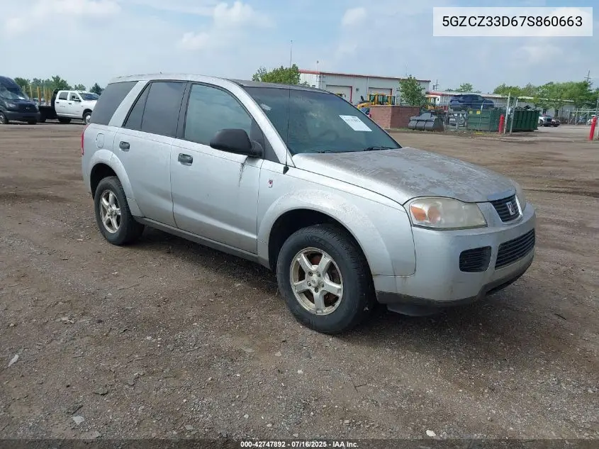 2007 Saturn Vue 4 Cyl VIN: 5GZCZ33D67S860663 Lot: 42747892