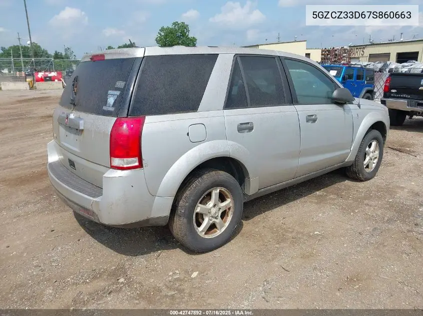 2007 Saturn Vue 4 Cyl VIN: 5GZCZ33D67S860663 Lot: 42747892