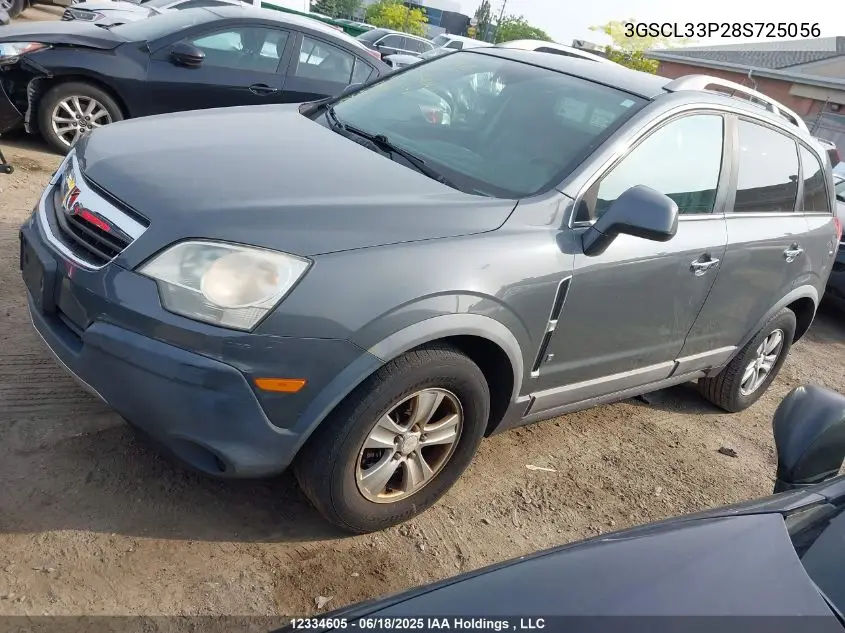 2008 Saturn Vue Xe VIN: 3GSCL33P28S725056 Lot: 12334605