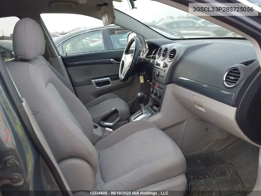 2008 Saturn Vue Xe VIN: 3GSCL33P28S725056 Lot: 12334605