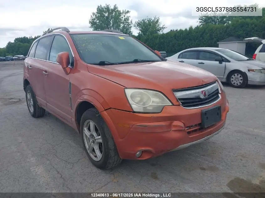 2008 Saturn Vue Xr VIN: 3GSCL53788S554731 Lot: 12340613