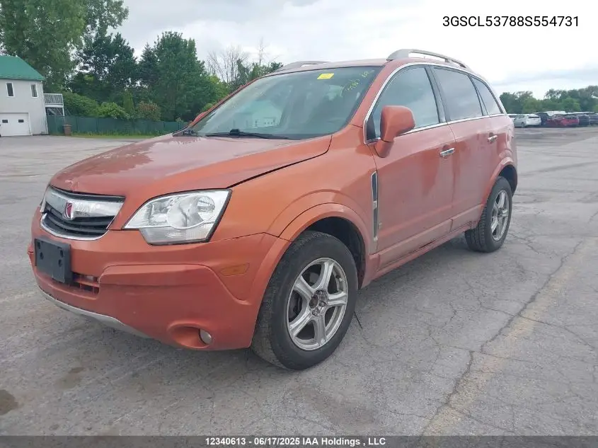 2008 Saturn Vue Xr VIN: 3GSCL53788S554731 Lot: 12340613