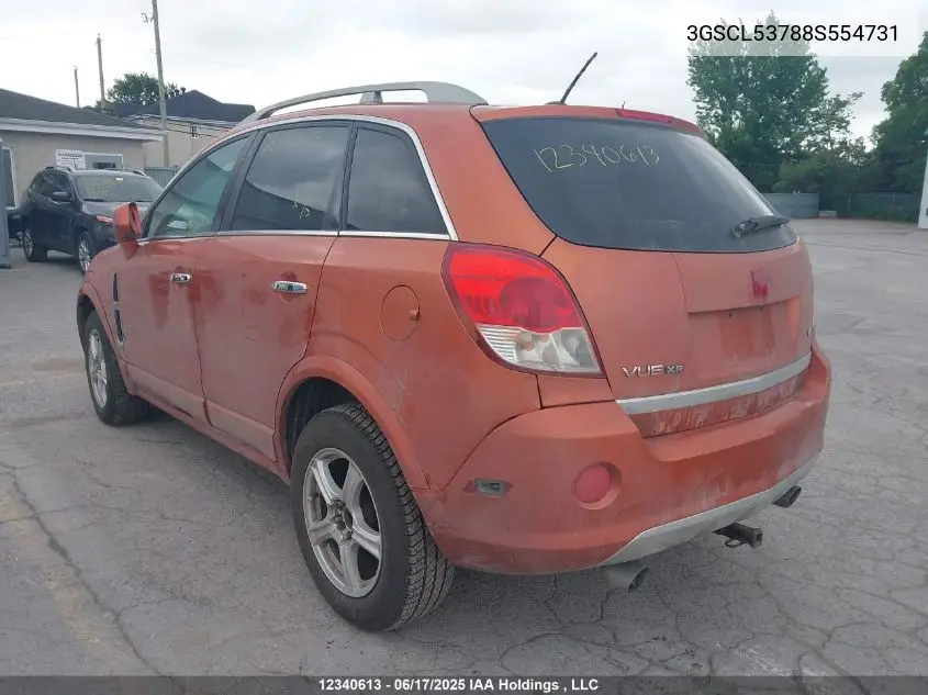 2008 Saturn Vue Xr VIN: 3GSCL53788S554731 Lot: 12340613