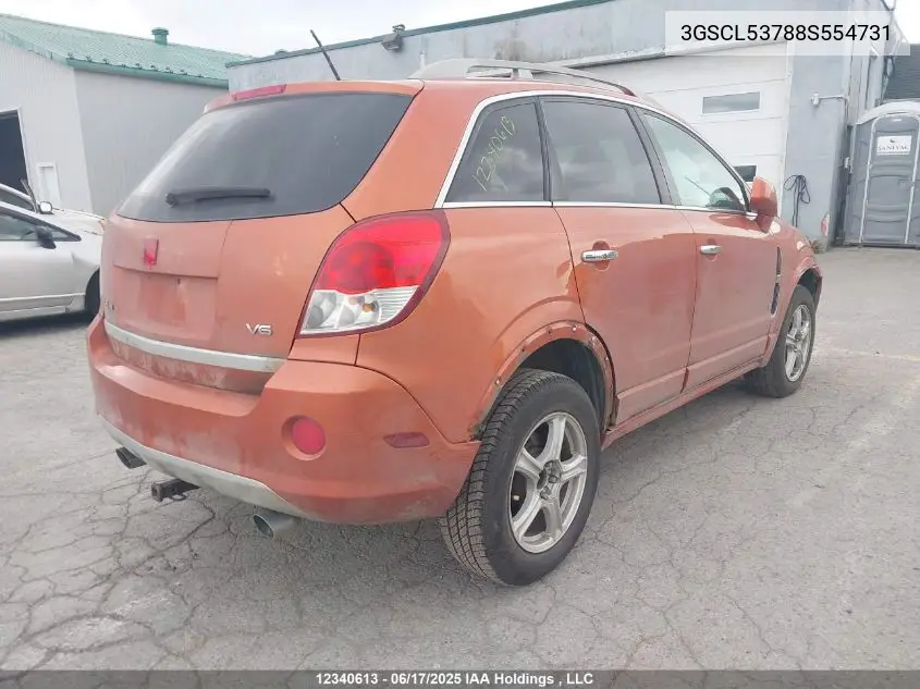 2008 Saturn Vue Xr VIN: 3GSCL53788S554731 Lot: 12340613