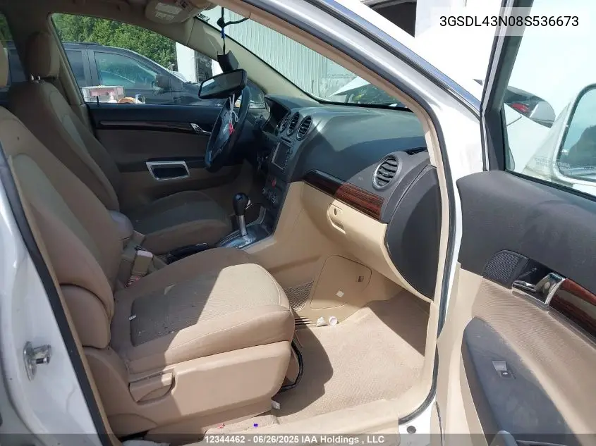 2008 Saturn Vue Xe VIN: 3GSDL43N08S536673 Lot: 12344462